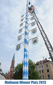 Maibaum Special“ - schon über 40 Maibaum Termine für 2013 (Foto: Ingrid Grossmann)
